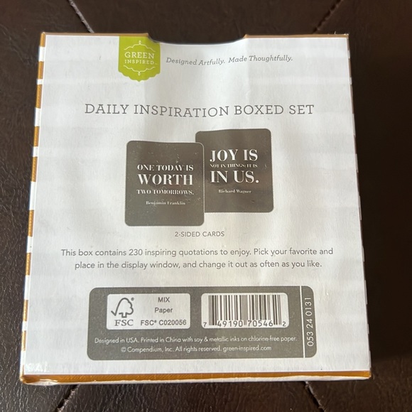 ⭐️NEW⭐️ Daily Inspiration boxed set. 230 inspiring quotations. - Picture 2 of 2